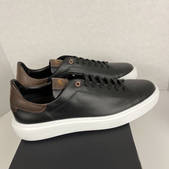 GoodMan Mens Sneakers 9.5 Legend London Black Italy Leather Shoes Good Man - Picture 6 of 11